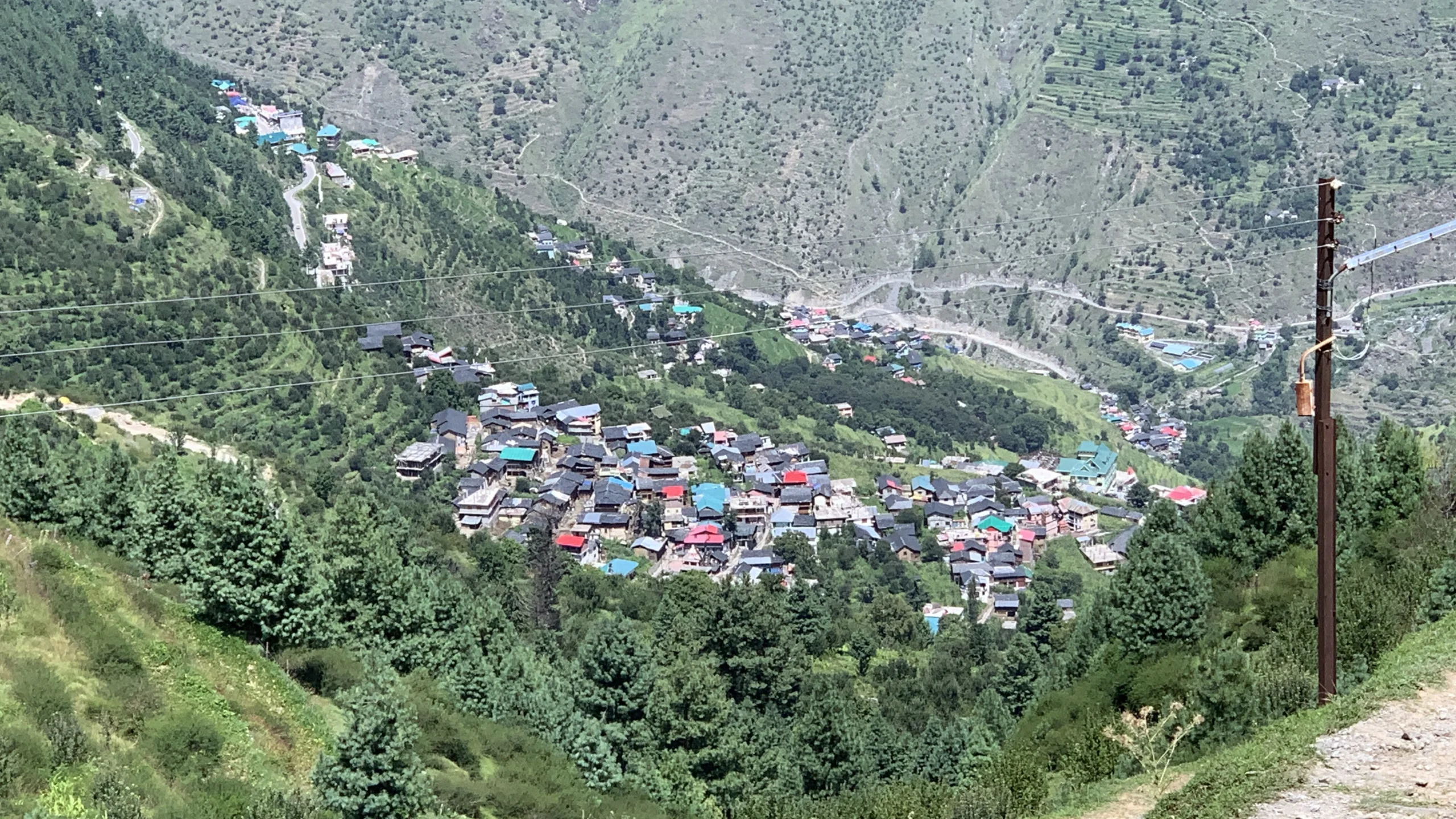 Bharmour view from Bharmani Devi Temple Trail