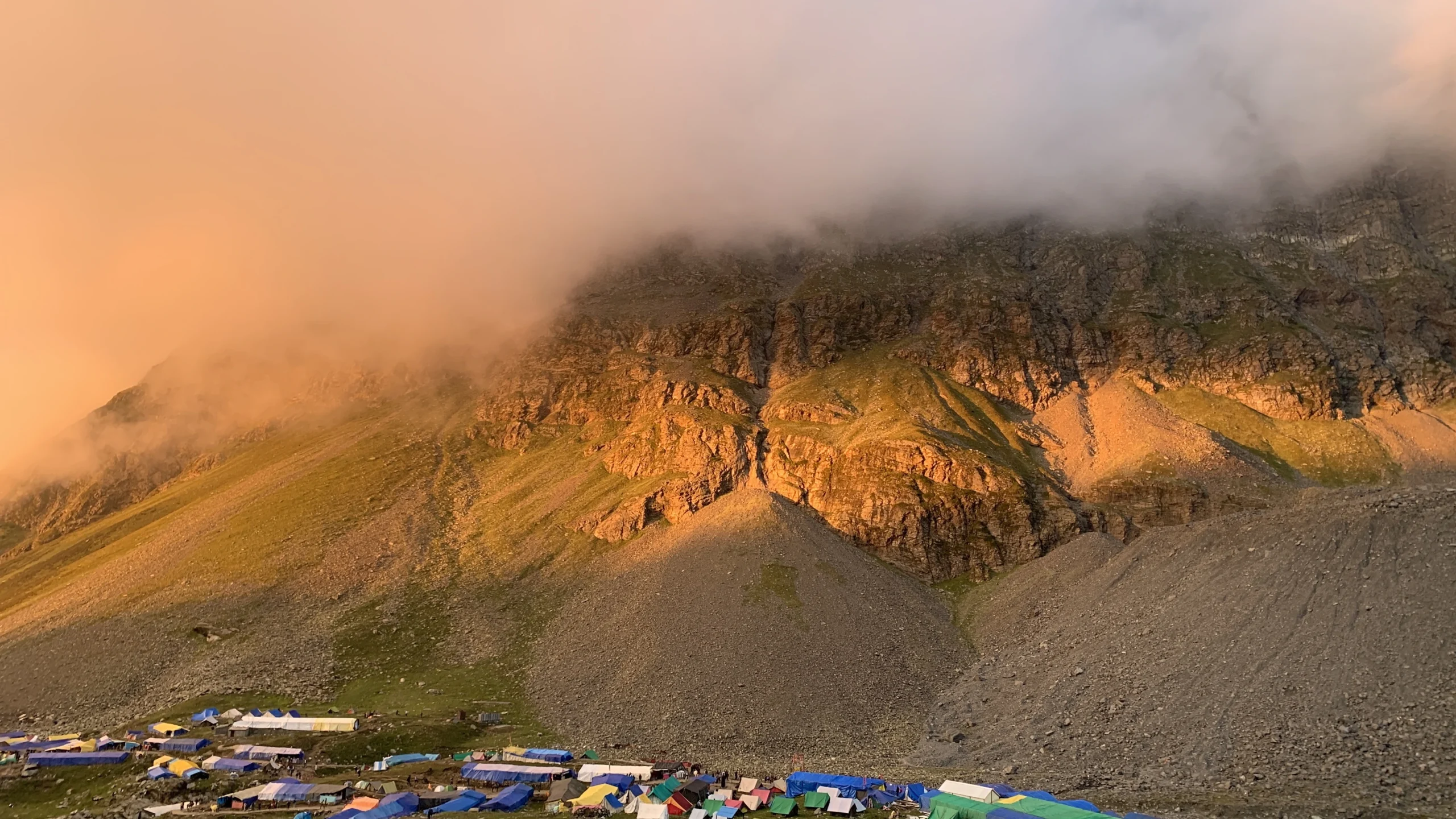 Beautiful sunset from Gauri Kund